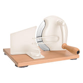 Corte estable en casa con el cortador de pan manual SOWKIPE y base de madera