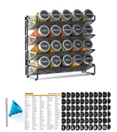 SpaceAid organizador de especias con 4 estantes para acceso rápido