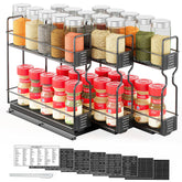 SpaceAid organizador de especias deslizante en el frente para una cocina ordenada