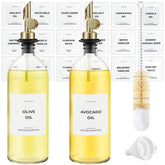 Spaceneat dispensador aceite oliva dorado conjunto en cocina para un acabado elegante