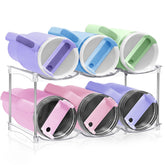 Spaclear organizador para botellas 40oz Stanley, estante apilable en gabinete