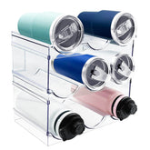 Spaclear organizador de botellas 3-pack para ahorro de espacio.