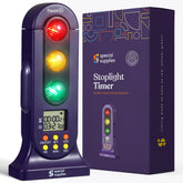 Special Supplies Stoplight Timer, pantalla semáforo, facilita transiciones suaves en el aula.