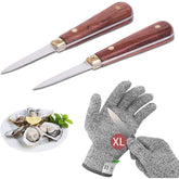 SPEENSUN cuchillo para ostras con refuerzo, abre con fuerza y durabilidad.