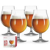 Vaso Spiegelau Classic Tulip para cerveza belga, aroma y espuma destacados.