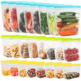Bolsas SPLF de galón para almacenamiento de alimentos con cierre hermético y práctico.