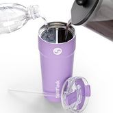 Splitflask con doble cámara de 30 onzas para dos bebidas sin mezclar.