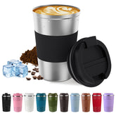 SPLMIFA taza de viaje con aislamiento doble mantiene bebidas calientes o frías