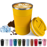 SPLMIFA taza de viaje con aislamiento de doble pared mantiene bebidas calientes o frías.