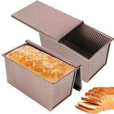 Spmarkt pan pullman 1lb con tapa para conservar la frescura del pan.