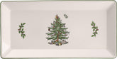 Bandeja Spode Árbol de Navidad para sándwiches, ideal para reuniones festivas.