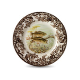 Spode Bosque Lubina: plato de cena con diseño detallado, ideal para aficionados a la pesca.