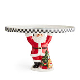 Spode Santa figura en plato, centro de mesa festivo para postres.