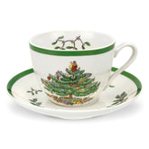 Spode Taza de té Árbol de Navidad con diseño festivo, ideal para momento de té navideño