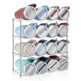 SPOSPO organizador apilable para botellas con compartimento amplio, ideal para cocina.