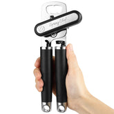 Spring Chef abrelatas de acero inoxidable con corte suave para abrir latas con precisión