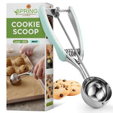 Spring Chef cuchara galletas grande 20 frontal, porciones uniformes para hornear.