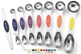 Spring Chef cucharas medidoras magnéticas de acero inoxidable, fácil almacenamiento.