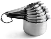 Spring Chef tazas medidoras de siete piezas con pico verter, ideales para recetas.