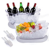 Cubo de hielo SRRUI con condensación reducida para mesas limpias.