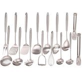 Standcn juego-utensilios-cocina-16-piezas-18-10-frontal: conjunto elegante para uso diario