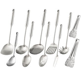 Standcn conjunto de utensilios de cocina en acero 18/10, duradero y elegante para cualquier cocina.