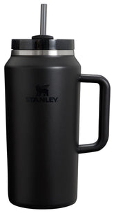 STANLEY Quencher H2.0 64oz vista frontal, gran capacidad para viajes y deporte.