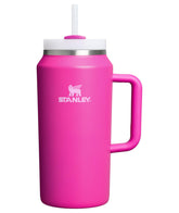 Tapa giratoria color violeta del Stanley Quencher H2.0 para evitar derrames y transporte seguro.