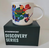 Starbucks Discovery Series: taza cerámica Texas, 14oz, ideal para café caliente con diseño elegante.