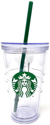 Vaso frío Starbucks de 473 ml con tapa rosca para evitar derrames