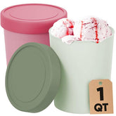 StarPack Contenedores Helado 1qt, almacenamiento seguro de helado casero.