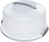 Sterilite contenedor circular para pastel blanco, ideal para almacenamiento y transporte de pasteles de 12 pulgadas