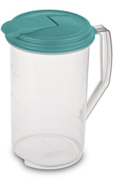 Sterilite jarra de bebidas 2qt azul Atol, vista clara para detectar niveles.