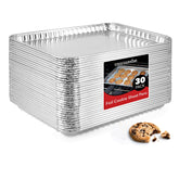 Stock Your Home bandejas para galletas doradas en aluminio, horneado uniforme.