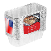 Stock Your Home mini pan de molde en aluminio, ideal para hornear pan y pasteles.