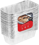 Stock Your Home: molde mini pan aluminio 2lb apilable para porciones horneadas.