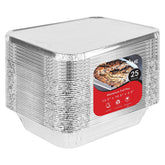 Stock Your Home: pan de aluminio 9x13 con tapa, ideal para hornear y servir.