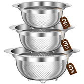Colador Stockpot en acero inoxidable 2qt para enjuagar verduras sin salpicaduras