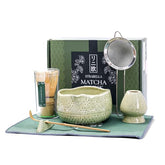 Conjunto Strabella de 7 piezas para matcha con cuenco cerámico y vertedor para verter con precisión