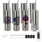 Stvyar tumbler sublimacion borde plano 20oz, ideal para patrones completos.