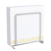 STWWO porta-servilletas en mesa de metal, práctico para ahorrar espacio.