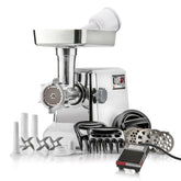 STX Turboforce 3000 con tolva de carne amplia para lotes grandes y frescos.