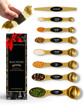 STYLED SETTINGS cucharas medidoras magnéticas doradas para acceso rápido en la cocina
