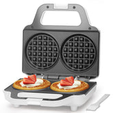 SugarWhisk gofrera doble mini para dos porciones, desayunos rápidos.
