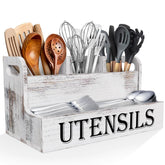 Suli organizador de utensilios para cocina con cuatro compartimentos para encimera.
