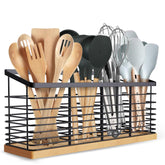 Suli porta utensilios grande con 4 compartimentos para acceso rápido a utensilios