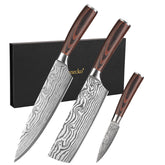 Sunnecko cuchillo chef 8 pulgadas, hoja afilada para cortes precisos en la cocina.