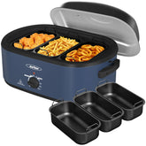 Sunvivi Horno Asador 20QT con tapas desmontables para cocción variada y sabor definido.