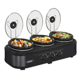 Sunvivi triple cocedor lento buffet para cocinar tres platillos a la vez