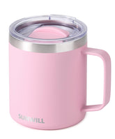 SUNWILL Taza térmica 414 ml frontal para viaje y oficina.